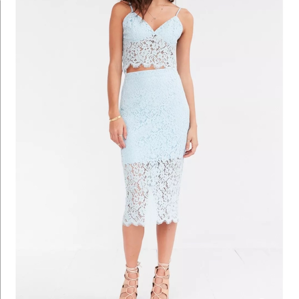 Bardot Sienna Lace Set Midi Skirt